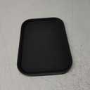 New Star Foodservice 24852 Restaurant Grade Non-Slip Tray, Plastic, Rubber Lined, Rectangular, 10-Inch x 14-Inch, Black