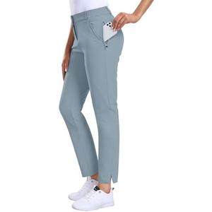 Hiverlay Womens Golf Pants Stretch Work Ankle Pants with Pockets Quick Dry Straight Business Casual Hiking Pants, Size M Hiverlay Womens Golf Pants Stretch Work Ankle Pants with Pockets Quick Dry Straight Business Casual Hiking Pants, Size M