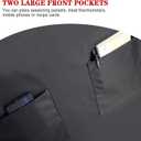 3 x Waterproof Rubber Vinyl Apron-Adjustable for Men Women Water and Oil Resistant For Lab Work Butcher Kitchen Barbecue, Black-35 * 26in, 35 * 26inch (Black, M)