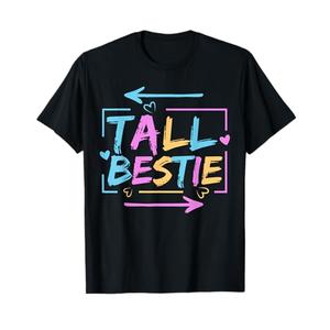 Best Friend Matching Tall Short Bestie Besties Matching BFF T-Shirt Youth Small