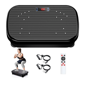 Vibration Plate Exercise Machine Weight Loss, Whole Body Vibration Plate for Lymphatic Drainage, 180 Adjustable Speeds Vibrating Plate Fitness Platform for Women Men