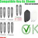 7 Buttons Key Cover Compatible with Kia Sportage 2026 2025 K4 K5 Telluride 2027 Carnival Sorento EV6 EV9 Genuine Leather Car Key Fob Case, Black