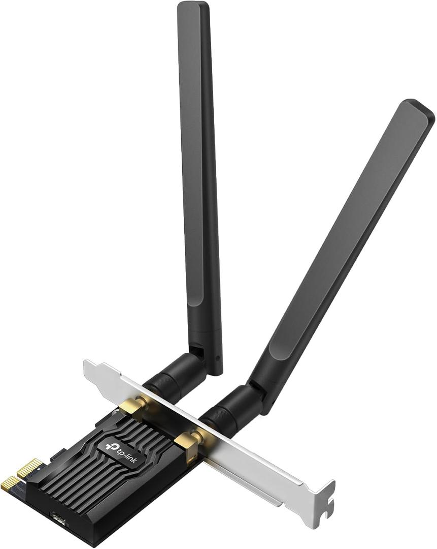 TP-Link AC1200 PCIe WiFi Card for Desktop PC (Archer T5E) - Bluetooth 5.0, Dual Band Wireless Network Card (2.4Ghz and 5Ghz) for Gaming and Streaming, 2 High Gain Antennas, Supports Windows 10/11