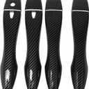 Car Door Handle Cover Trim,Side Door Handle Cover for Nissan Maxima 2016-2023 ABS Carbon Fiber Pattern Black,1 Set