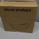 Brigii Salad Spinner, 4.24 Quart Lettuce Spinner with Double Drainage Holes, Salad Dryer for Washing, Spinning, and Draining Greens, Fruits, and Vegetables
