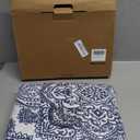 PHF Ultra Soft Paisley Duvet Cover King Size, Printed Bedding Set 3 Pieces, Comfy Farmhouse Pattern Duvet Cover Set with 2 Pillow Shams, Zipper Closure and 8 Ties, 104"x90", Royal Blue & White