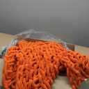 L'AGRATY Chunky Knit Blanket Throw: 50''x60'' Chenille Chunky Knitted Throw Blanket for Bed Couch - Handmade Thick Big Cable Knit Blanket - Large Chunky Crochet Rope Blanket for Home Decor(Orange)