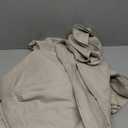 Bedsure Linen Duvet Cover California King - Linen Cotton Blend Bedding Set, Soft & Cozy, 2 Pieces, 1 Duvet Cover 104x98 and 1 Pillowcase, Light Khaki Color Cooling Bedding, Comforter Sold Separately