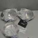 Stainless Steel Frying Pan Set with Lids 8+10+12 Inch,Tri-Ply Stainless Steel Skillets,Brushed Steel Pans with Stainless Steel Lids,Oven&Dishwasher Safe,Induction Compatible