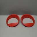 Headlight Trim Bezel Headlamp Bezel Headlight Cover Decor for Jeep Wrangler JK 2007-2017 Red ABS 2 Pcs Front Left, Front Right Car