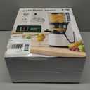 EanOruus 3-in-1 Slow Masticating Juicer, Cold Press Juicer Machine with 6.5 Extra Large Feed Chute, 100 oz Large Capacity, Dual Strainers for Juice, Nut Milk & Sorbet, Bright White