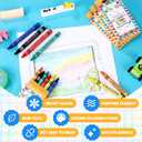 28 Packs 6 Colors Crayons Bulk Back to School Crayons Bright Color Individual Packs Assorted Colors Art Set for Kids School Supplies