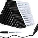 Permanent markers, 100 packs permanent markers bulk, quick dryingin one second, waterproof, smooth, noteasy to erase, durable, can be markedon glass, tiles and cloth, office supplies