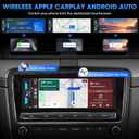 Wireless Single Din CarPlay Stereo: 6.5 Inch Wireless Android Auto Touchscreen Radio for Car - Bluetooth Incell Display 300W 4.2 CHN 2 Subwoofer Outputs USB Type-C Fast Charge SWC