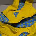 Dog Raincoat Reversible, Single Side Slicker Poncho Adjustable Waterproof Dog Rain Jacket with Leash Hole/Reflective Stripe Hooded Snowproof Windproof Clothes for Small to 3X-Large Dogs, XL (Yellow)