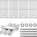 Grill Replacement Parts for Kitchenaid 740-0781, Heat Plates Grill Burners Igniters Grill Grates for Kitchenaid 740-0781 4-Burner Grill