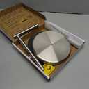 KES Toilet Paper Holder Stand SUS 304 Stainless Steel Rustproof Pedestal Lavatory Tissue Roll Holder Floor Stand Modern Brushed Nickel Finish, BPH283S1-2