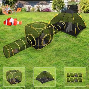 Outdoor Cat Enclosures for Indoor Cats, Outdoor Cat Tent with Tunnel for Multiple Cats, Cat Playpen for Pet Kitty Rabbits Ferrets Puppy and Other Small Animals, (Styles 8)