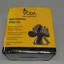 VODA Wood Stove Fan Heat Powered Fireplace Fan No Electric, Heat Activated Thermal Fan for Wood Burning Stove/Log Burner, Fireplace Accessories (XX Large)