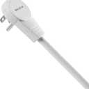 Belkin Surge Protector Power Strip - 6 AC Multiple Outlets - Flat Rotating Plug, 8ft Long Heavy-Duty Extension Cord for Home, Office, Travel, Computer Desktop & Charging Brick - White (720 Joules)