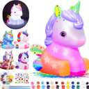 Paint Your Own Unicorn Lamp Kit, Art Supplies & Crafts Kit, DIY Night Light for Kids 6-12, Diamond Set for girl 8-12, Painting Kit for Girls Boys, Toy Child Birthday Gift Ages 3 4 5 6 7 8 9 10 11 12+