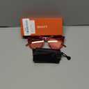 Livho Polarized Sunglasses, Retro & Oversized Shades for Women with Round Lenses (Transparent Burgundy/Pink)
