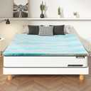 Memory Foam Mattress Topper Twin Size, 2 Inch 3 Inch Gel Infused, Bed Pad for Sofa, RV, Camper (3 inch TwinXL)