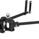 CURT 17500 TruTrack Weight Distribution Hitch with Sway Control, Up to 10K, 2-in Shank, 2-5/16-Inch Ball, Black