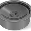 No Spill Dog Water Bowl, Slow Drinking Non Spilling Water Dish, Fits into Elevated Pet Feeder, 30oz Messy Drip Proof Slobber Stopper Water Dispenser for Dogs (Grey)