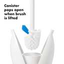 OXO Good Grips Toilet Brush, White, 5"L x 5"W x 18.5"H