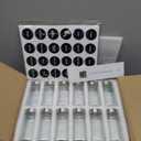 Deco haus Glass Spice Jars with Lids 36x4oz - Spice Containers +280 Labels, 36 Set