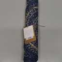 VHC Brands Farmhouse Great Falls Blue Table Placemat, Blue White, Jute Blend, Oval, 12x18 Inches