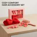 3 x Orbit Headband And Clip Set, Red