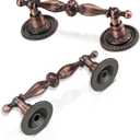 Antique Copper Cabinet Pulls 2.5 Inch, Vintage Drawer Pulls Dresser Pulls 10 Pack, Antique Cabinet Hardware, 3 1/2 Inch Overall Length