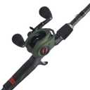 Abu Garcia Zata 7' Fishing Rod and Baitcast Low Profile Reel Combo, Magnetic Braking System, 24-Ton Graphite Construction, Graphite Body & Sideplates, Right Handle Position, 7' - Medium Heavy - 1pc - RH