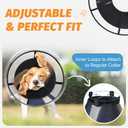 Soft Dog Cone Alternative After Surgery, Elizabethan Recovery Collar for Small Medium Large Dogs, Comfortable Dog Head Cone to Stop Licking (Black, XL)