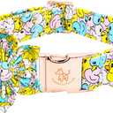 Elegant little tail Dog Collar- Cute Duck Dog Collar with Flower for Small Dogs, Female Adjustable Cotton Summer Pet Flower Puppy Collars for Small Medium Large Dogs (Small (Pack of 1))