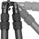 FANAUE Carbon Fiber Tripod, 68" Professional Camera Tripod, Compact Lightweight Tripods with 3-Section Legs, Load Up to 40 lbs, for DSLR Camera - HTC-4030CK
