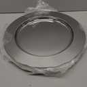 Blcculi 12 Pack Stainless Steel Charger Plates,13 Inch Metallic Silver Charger Plates,Round Stainless Steel Chargers for Dinner Plate,Wedding,Party Decroation