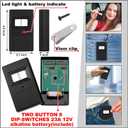 Kingdder 2 Pcs 8 Dip Switch Garage Door Remote Two Button Garage Remote Compatible with Linear Delta 3 (DT DTA DTD DTC DNT00002A) Opener 310mhz, Control 2 Different Doors Simultaneously