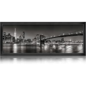 Annecy 10x24 Picture Frame Black, Panoramic Picture Frame for Wall Decoration, Classic Black Minimalist Style Suitable for Decorating Houses, Offices, Hotels 1 Pack