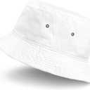 The Hat Depot Bucket Hat - Unisex 100% Cotton & Denim UPF 50 Packable Summer Travel Beach Sun Hat, S/M