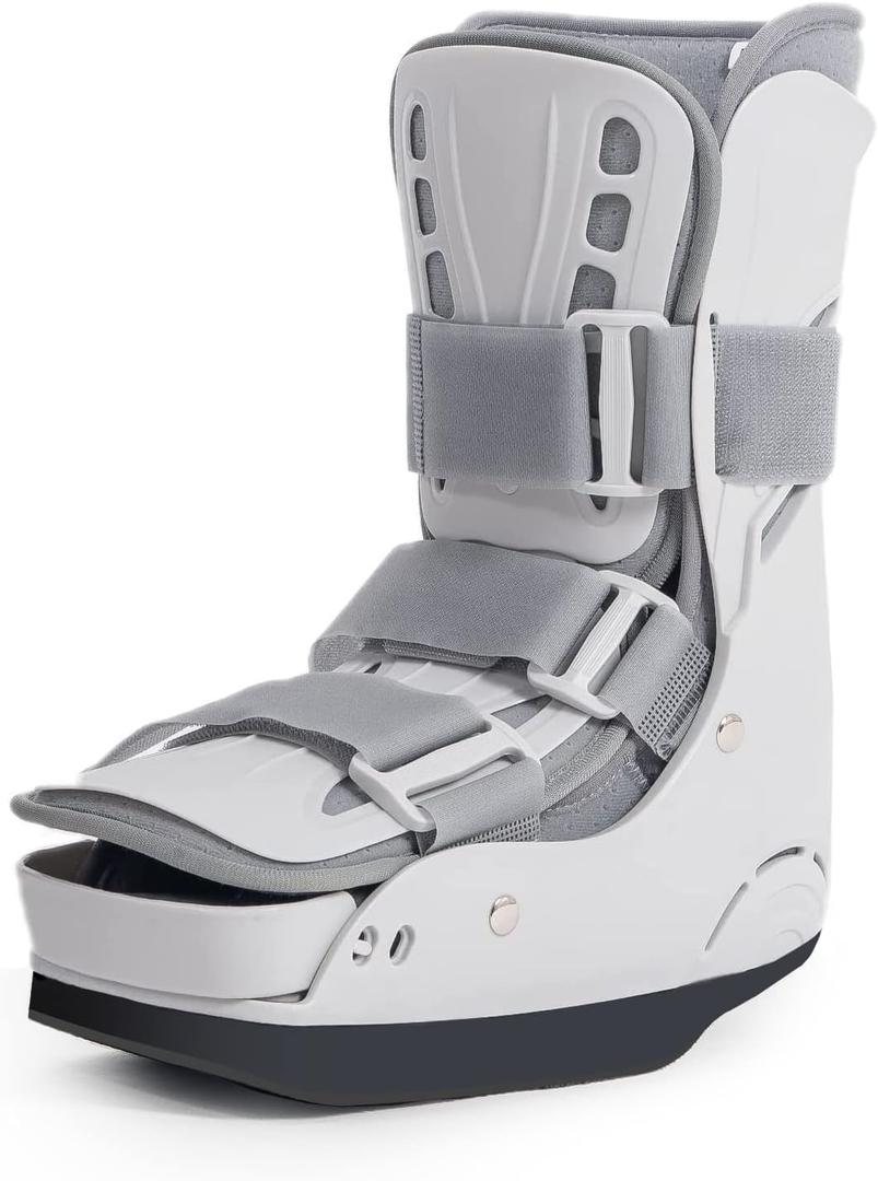 Offloading Walking Boot Inflatable Walker Fracture Boot for Broken Toe Foot Medical Air Cam Walker Brace Forefront Healing Boot (S)