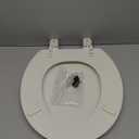 KOHLER 4648-96 Stonewood Toilet Seat Round, Wood Seat, Compatible with Standard Round Toilets, Lid with Color-Matched Plastic Hinges, Biscuit