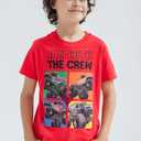 Monster Jam Boys' 3-Pack T-Shirt Set Toddler to Big Kid (Black)