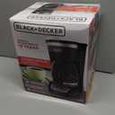 BLACK+DECKER 12-Cup Digital Coffee Maker, Programmable, Washable Basket Filter, Sneak-A-Cup, Auto Brew, Water Window, Keep Hot Plate, Black