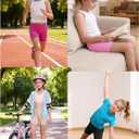 Resinta 6 Pack Girls Bike Shorts Under Dress Dance Cartwheel Shorts for Toddler Kids Summer Clothes Multicolor, 4.5T