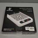 Nail Dust Collector for Nail Techs,Compact & Quiet Vacuum Fan Dust Collector with Reusable Filter, Powerful Dust Suction Machine,Nail Tech Must Haves for Gel Polish,Pedicures,Salon & Home Use (Black White)