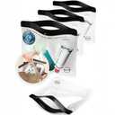 Ogato 3pcs - Clear TSA Approved Toiletry Bag - Our Quart Size Clear Toiletry Bags are Security Approved Worldwide for Liquids & Cosmetics - 100% 3-1-1 Compliant Travel Bags for Toiletries (Black)