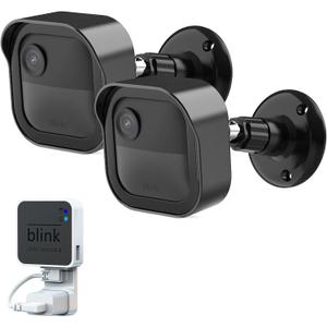 Blink Outdoor 4th Gen Camera Mount, 2Pack Weatherproof Housing and 360 Degrees Adjustable Bracket with Sync Module Mount for Blink Outdoor Camera System (Black, Cameras not Included)